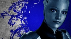 Blue Aura mass effect 2 mass effect 3 mass effect asari liara 