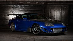 Blue Auto cars tuned car