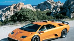 Blue Auto Lamborghini GT lamborghini diablo