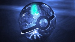 Blue Avatar: The Last Airbender 3d Pokemon Pokeball fan art 