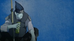 Blue background akatsuki hoshigaki kisame naruto shippuden 
