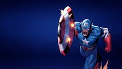 Blue background comics captain america marvel comics