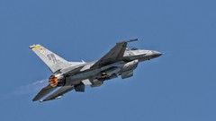 Blue background fighter jets