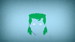 Blue background superheroes minimalistic blo0p Captain Planet