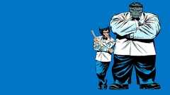 Blue background wolverine comics Hulk (comic character)
