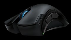 Blue black background razer mice video games Simple Background 