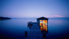 Blue black night Beaches