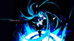 Blue black vocaloid hatsune