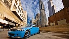 Blue bmw m3