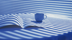 Blue Books sunlight coffee