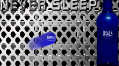 Blue bottles Bawls energy