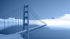 Blue Bridges vectors vector art