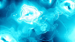 Blue bubbles abstract lines