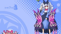 Blue Butterflies eyes Books wings Anime dress devil red eyes 