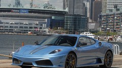 Blue cars 2008 ferrari f430 scuderia