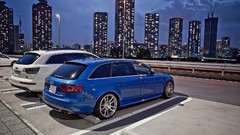 Blue cars avant Audi S4