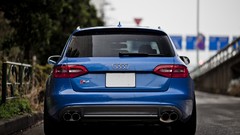 Blue cars avant Audi S4