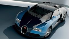 Blue cars bugatti veyron