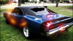 Blue cars dodge charger