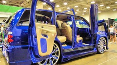 Blue cars Expo tuning