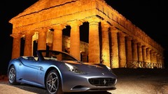 Blue cars Ferrari California