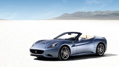 Blue cars Ferrari California