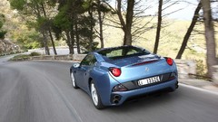 Blue cars Ferrari California