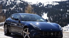 Blue cars Ferrari Ferrari FF