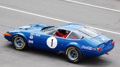 Blue cars Ferrari old