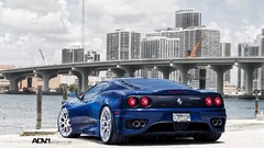 Blue cars Ferrari tuning