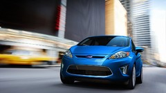 Blue cars ford fiesta