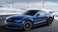 Blue cars Ford Ford mustang
