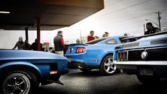 Blue cars Ford Ford mustang shelby gt500 muscle cars Shelby 