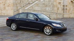 Blue cars Hyundai vehicles hyundai genesis front angle view 