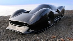 Blue cars jaguar Ferrari paintings lakes sculptures outer space