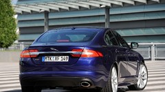 Blue cars Jaguar XF