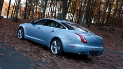 Blue cars Jaguar XJ