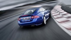 Blue cars Jaguar XKR