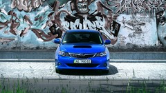 Blue cars Japanese Subaru subaru impreza