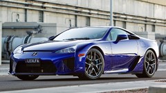 Blue cars lexus lfa
