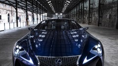 Blue cars Lexus vehicles concept art