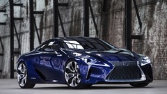 Blue cars Lexus vehicles concept art