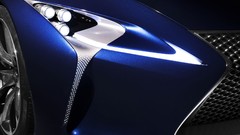 Blue cars Lexus widescreen headlights