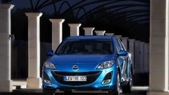 Blue cars Mazda