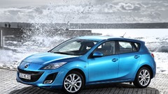 Blue cars Mazda