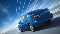 Blue cars Mazda