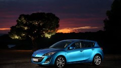 Blue cars Mazda