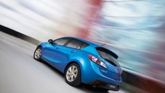 Blue cars Mazda