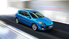 Blue cars Mazda