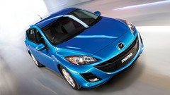 Blue cars Mazda